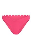 hunkemoller braguita de bikini de corte alto scallop rosa