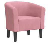 vidaxl sillon de terciopelo rosa