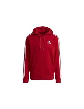 Sudadera con capucha adidas Essentials Fleece 3 bandas M Red