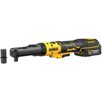 dewalt - trinquete a bateria xr de 18v 38 y 12 sin escobillas con 2 baterias powerstack g 18 volt  17 ah