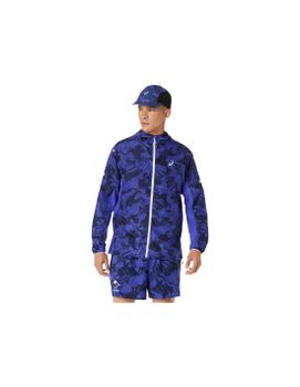 Chaqueta de Trail ASICS Fujitrail Packable Hombre Cobalto/Azul Oscuro/Beige