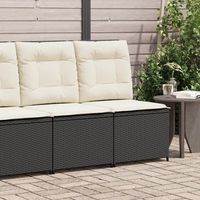 sillon de salon  silla  sillon reclinable con cojines ratan sintetico negro cfw707501