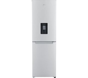 LOGIK LFFD55S18 50/50 Fridge Freezer - Silver, Silver