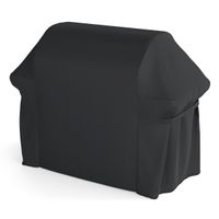 costway funda para barbacoa impermeable de tejido oxford con asas cierre autoadhesivo cordon elastico proteccion exterior 132x66x100cm