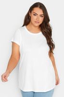 camiseta blanca lisa mujer curvy y tallas grandes yours