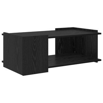 Mesa De Café Roble Negro 90 X 50 X 33 Cm Madera De Ingeniería Vidaxl