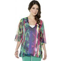 tropical sheer blouse