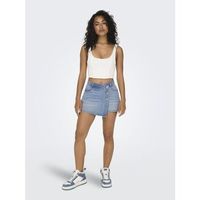 only falda 15256608 lesly-light blue denim para mujer