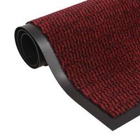 alfombras de entrada rectangulares de nudo 2 piezas rojo 120x180cm