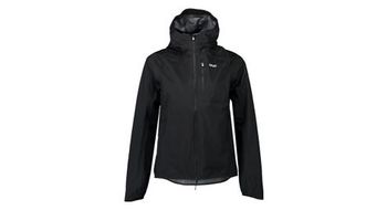 Chaqueta de manga larga poc motion rain negro para mujer