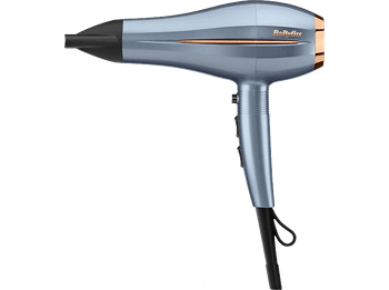 Secador - BaByliss Demin Luxe D251PE, 2200W, 3 Temperaturas, 2 Velocidades, Aire Frío, Antiencrespamiento, Azul