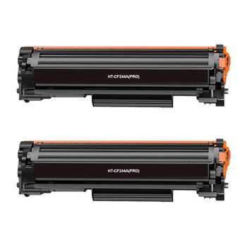 Hp cf244a negro pack de 2 cartuchos de toner genericos - reemplaza 44a