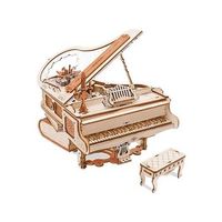 maqueta de madera - piano mecanico musical