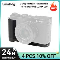 empunadura en forma de l smallrig para panasonic lumix l10 agarre lateral ergonomico placa de liberacion rapida para jaula arca swiss para tripodes
