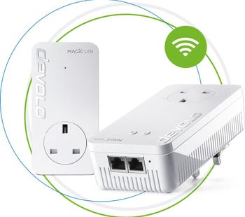 DEVOLO Magic 1 8361 WiFi Powerline Adapter Kit - Twin Pack
