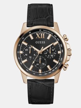 Reloj Multifunción De Piel 44 Mm