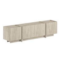 soporte de tv de madera lowen - 180 x 35 x 46 cm - travertino