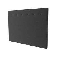 la web del colchon -cabecero tapizado macedonia para cama de 150 160 x 120 cms gris oscuro textil suave