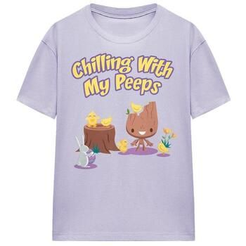 Marvel Camiseta Chilling With My Peeps para mujer