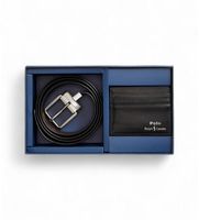 polo ralph lauren para hombre 405880721001 set de cinturon y tarjetero de piel negro osfa casual