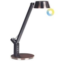 lampara de oficina led de metal cobrizo 40 cm brazo ajustable usb chamaeleon