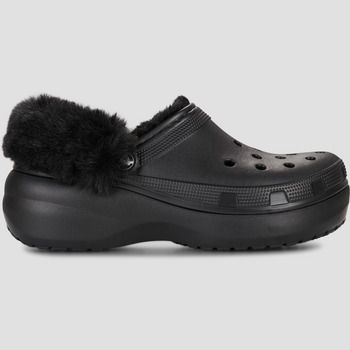Crocs Zuecos CLASSIC PLATFORM FUZZ LINED CG para mujer