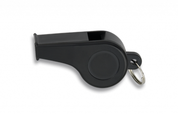 Silbato Plástico Martinez Albainox de Pvc en Color Negro de 4 cm Incluye Anilla 33032