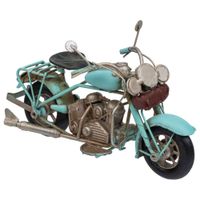 moto de metal azul 195x8x115h cm