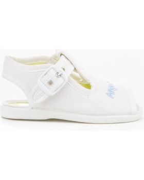 de ANGELITOS SANDALIA LONA 117 BLANCO