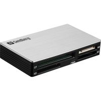 lector de tarjetas sandberg usb 30 multi card reader 5000 mbits negro plata