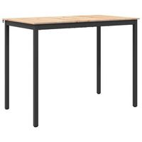 mesa de bar natural 140 x 80 x 105 cm madera de pino macizo