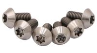 tornillos de disco de titanio plateado pride racing t25