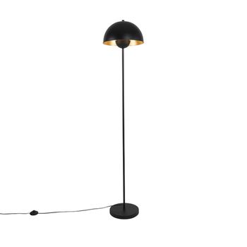Lámpara de pie acero negro