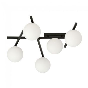 Plafón de techo tramas opal (5 luces)