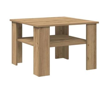 Mesa de café - mesa de centro madera de ingeniería roble artisan 60x60x42 cm