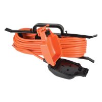 weatherproof outdoor 5m extension cable 1 gang socket