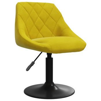Sillas De Comedor Giratorias 4 Unidades Terciopelo Amarillo Mostaza