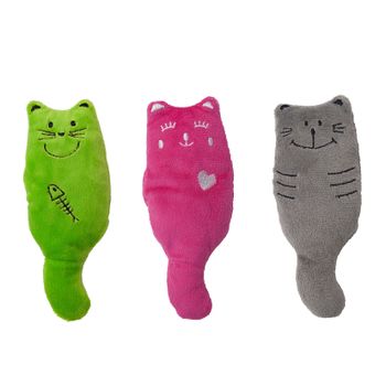 Aumüller Plush Cats Cat Pillows - Set of 3