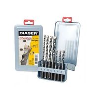 juego de 7 brocas para hormigon diager sds - 105d