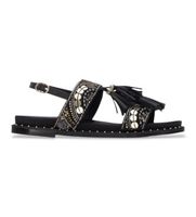 carmela para mujer 16319801-negro sandalias 163198 negro 39 plano hebilla casual