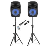sistema de sonido activo vonyx vps082a 400w bluetooth usb microfono soportes