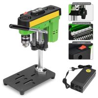 mini taladro de sobremesa de 7 velocidades variables maquina de perforacion de precision de 06-65 mm taladro electrico de escritorio para trabajar la madera joyeria manualidades y bricolaje
