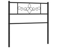 vidaxl cabecero de metal negro 75 cm