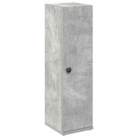 mueble de bano  armario de bano con portarrollos gris hormigon 205x22x72 cm