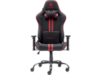 silla gaming - newskill kitsune v2 reposabrazos 2d hasta 136 kg tela transpirable cojines lumbar y cervical reclinable en 180 rojo