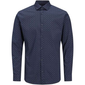 Jack & Jones Camisa manga larga 12192608 JPRBLABLACKPOOL STRECH SHIRT L/S NOOS PERFECT NAVY para hombre