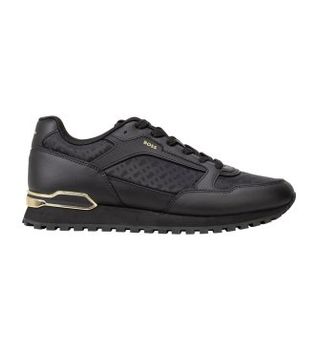 BOSS para hombre. 50568574 Zapatillas Parkour-L Runn negro (40), Plano, Cremallera, Casual