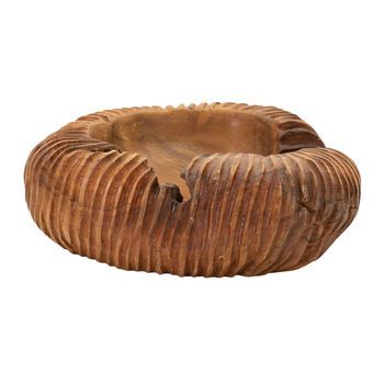 Vacíabolsillos De Madera Marrón Cm 37x40x16