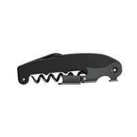 sacacorchos de doble palanca retro inox negro