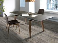 mesa comedor extensible marmol negro